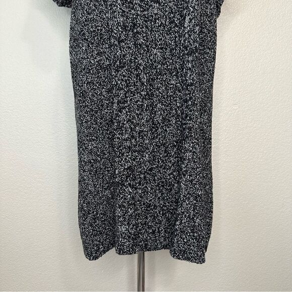 Style & Co Gray Tweed Knit Short Sleeves Sweater Dress - Picture 4 of 12